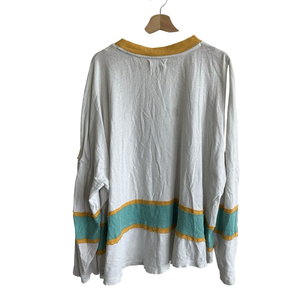 We The Free Sports Tee Sz M Oversized Slouchy Distressed VTG Inspired - Picture 3 of 11